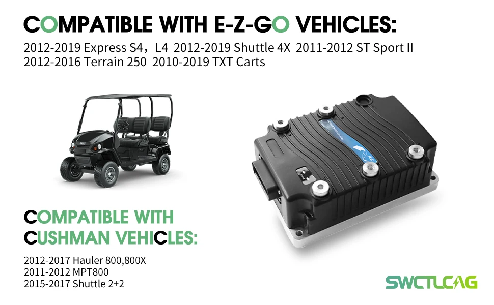 

48V 450A 0-5kΩ AC Controller 105168101 for Curtis Club Car Carryall 510, Carryall 710 2000-UP 1236-5410 Speed Controllers