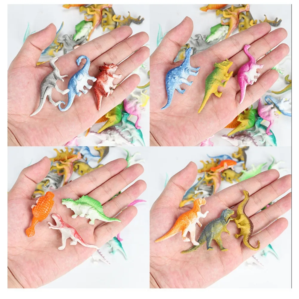 39 ピース/ロットミニ恐竜フィギュアモデル子供の知育玩具小さな
