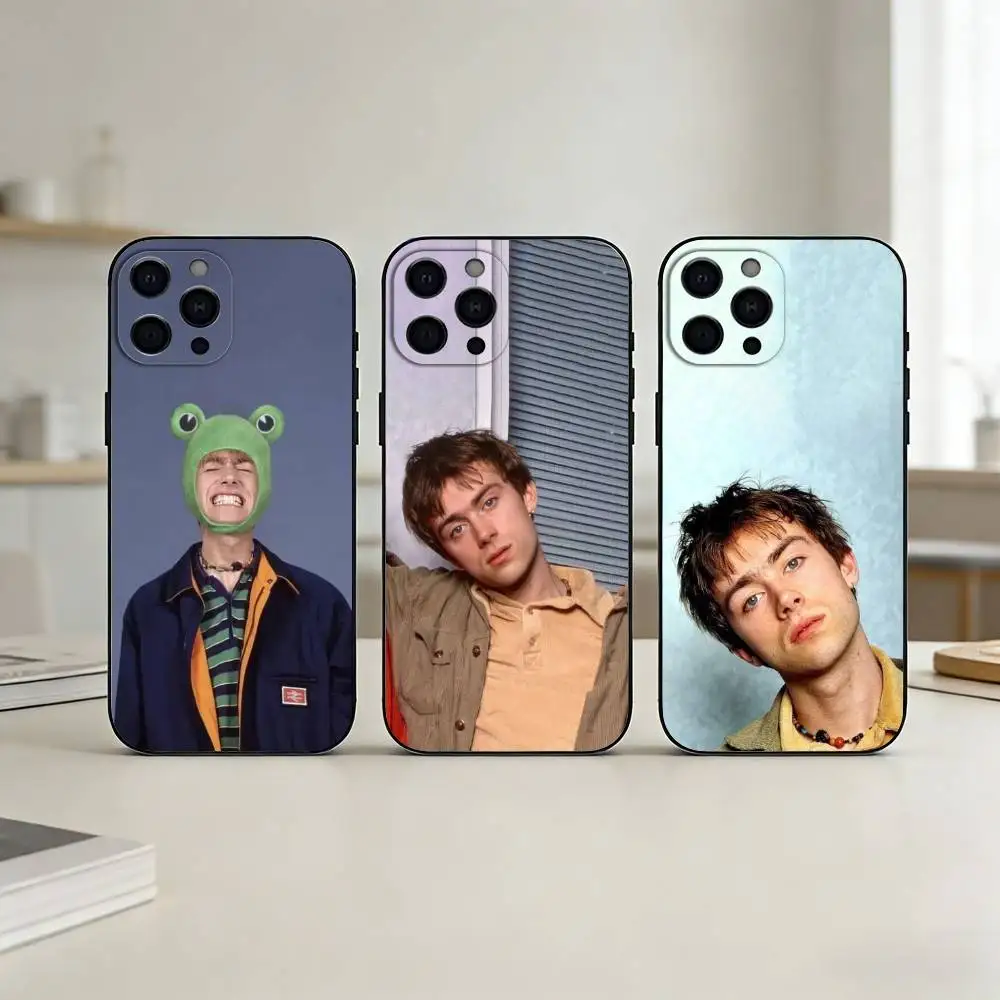 

D-damon albarn blur Phone Case Silicone black Soft For IPhone 17,16,15,14,13,12,11,SE,Plus Pro Max
