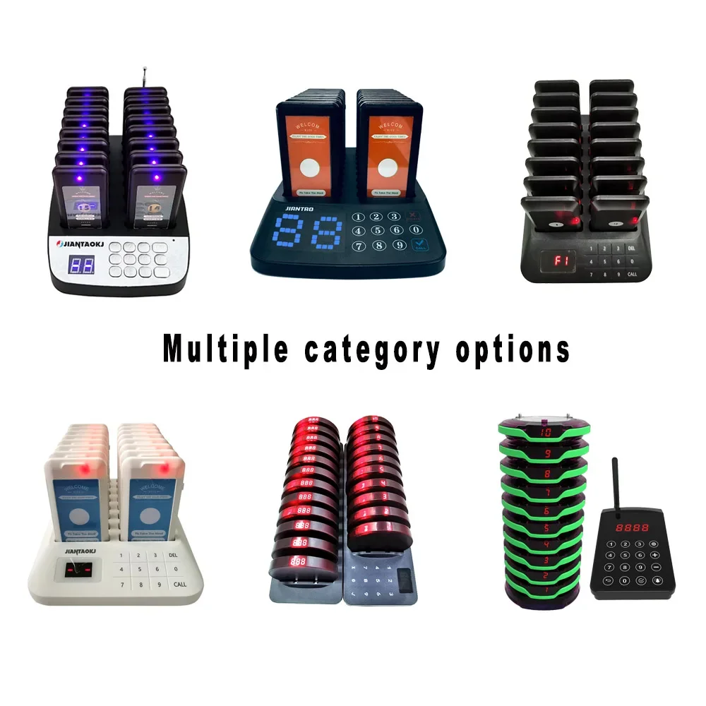 China Brand Service Fastfood Pager Wireless Bar Queue Coaster Pager Restaurant Wireless Pager Beeper