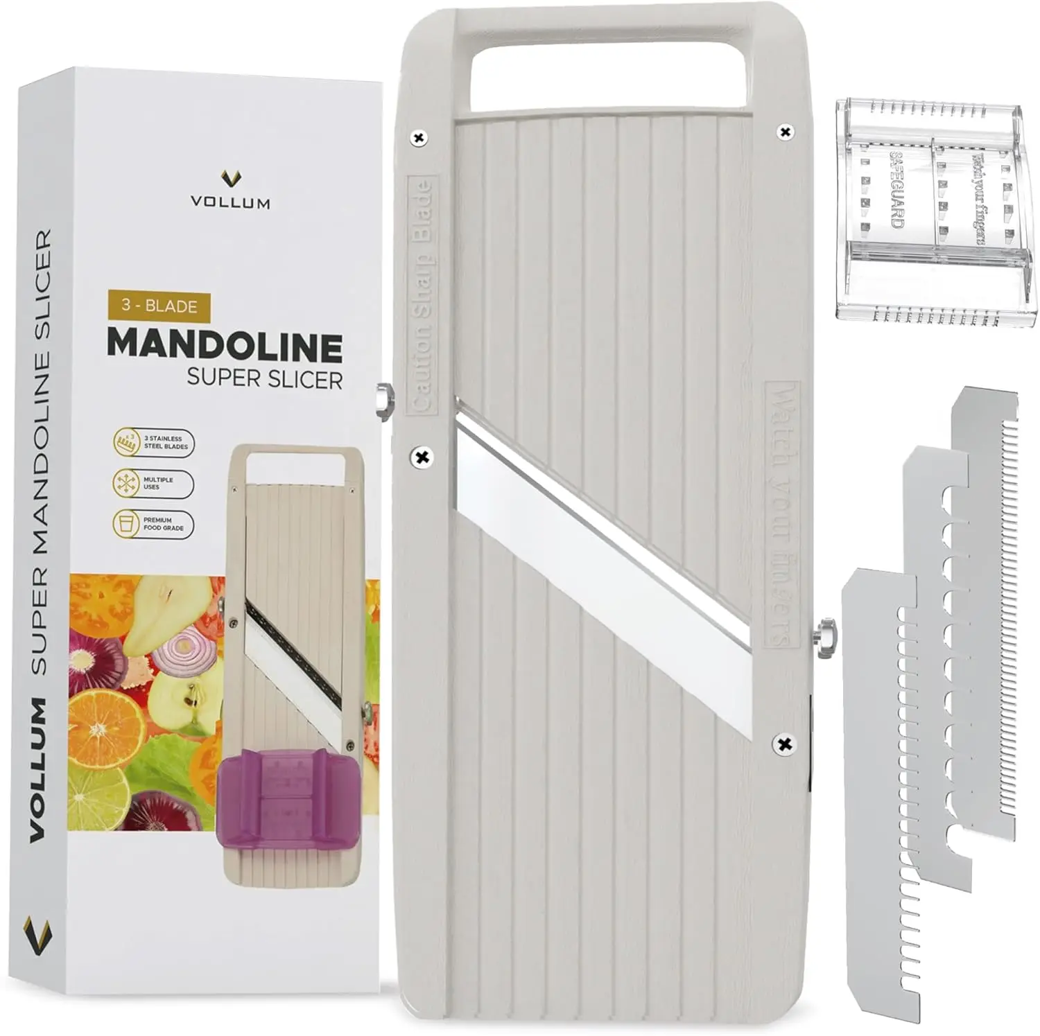 

Professional Japanese Mandoline Slicer with Interchangeable Blades for Kitchen Vegetable Cutter