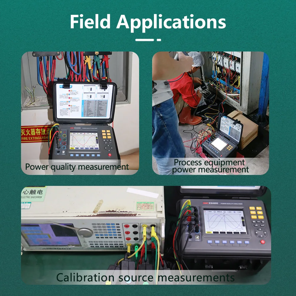 ES4000 Power Analyzer Power Quality Analyser With 5 Amp Ct OEM