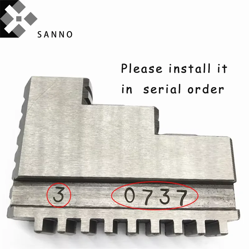 80 - 160 3 Jaws Self Centering Chuck CNC Machine Tools Manual Lathe Chuck Positive & Anti-claw, Movable Soft Claw For Lathe