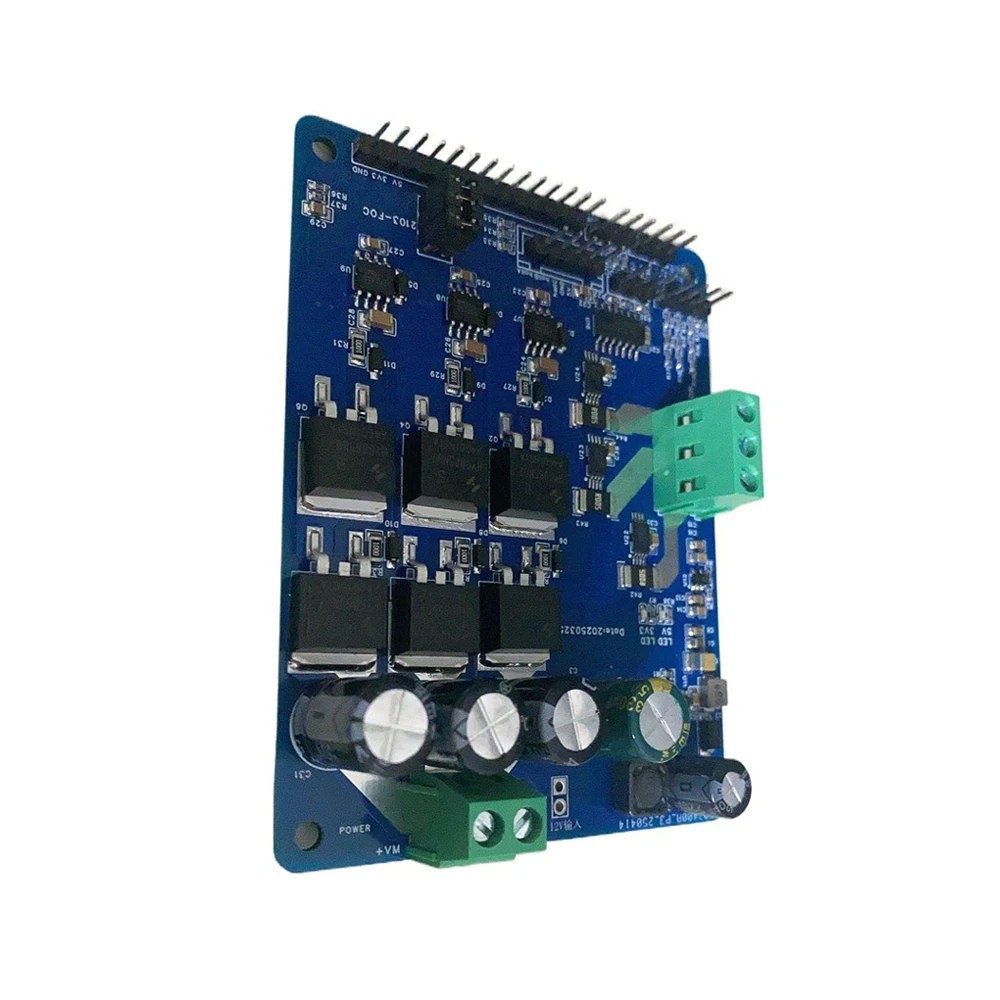 Placa de desenvolvimento de motor foc, unidade de motor sem escova vvf, módulo de placa de acionamento de motor assíncrono trifásico, comutador de seis passos