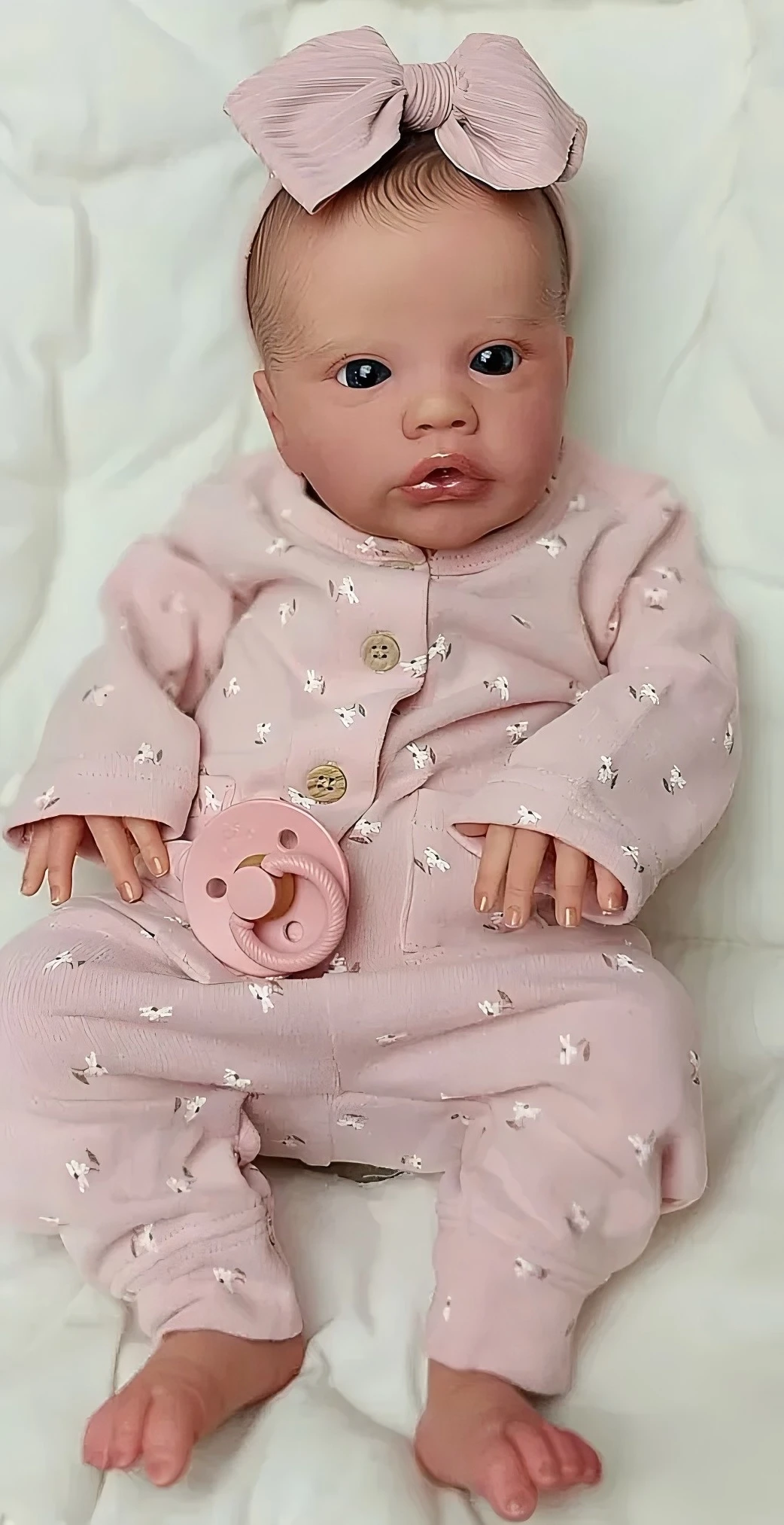 NPK 19inch Primrose Awake Pre-Painted Reborn Doll - Cute Lifelike Soft Touch Baby Doll