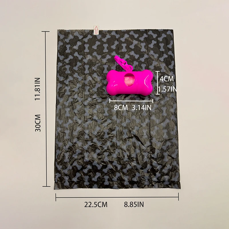 뼈 모양 똥 봉투 디펜서 애완 동물 개 쓰레기 봉투, 거치대 플라스틱 쓰레기 봉투, 디펜서 캐리어 케이스, 디펜서 처리 가방, 3 개