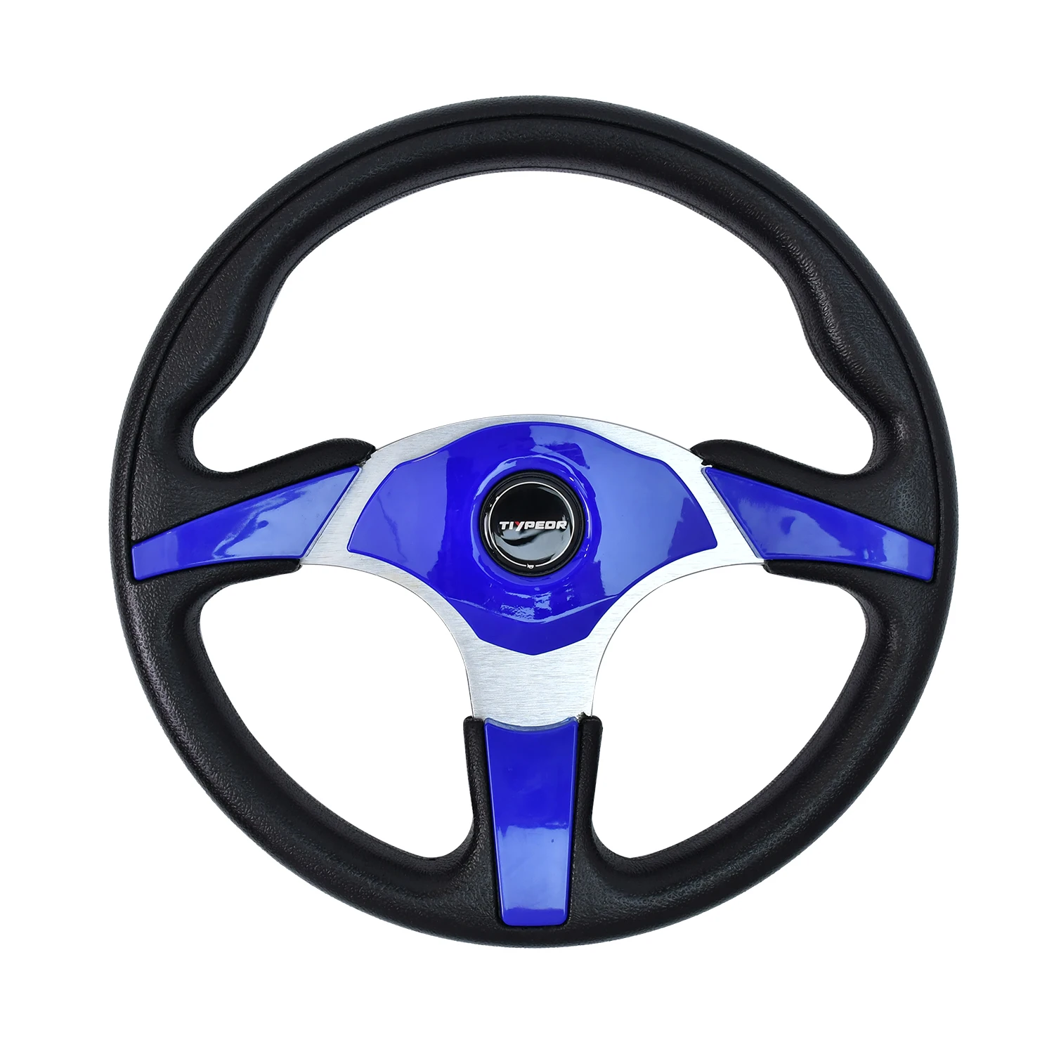 

Tiypeor Universal PU Steering Wheel For Racing Gaming 330MM Flat Bracket Sim Kart Wheel Customsize
