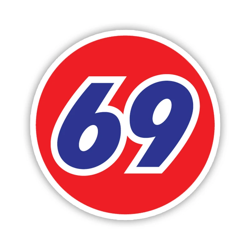 

Vinyl Decal Number 69 Car Sticker Waterproof Auto Decors on Bumper Rear Window Helmet car accessories наклейки для автомобиля