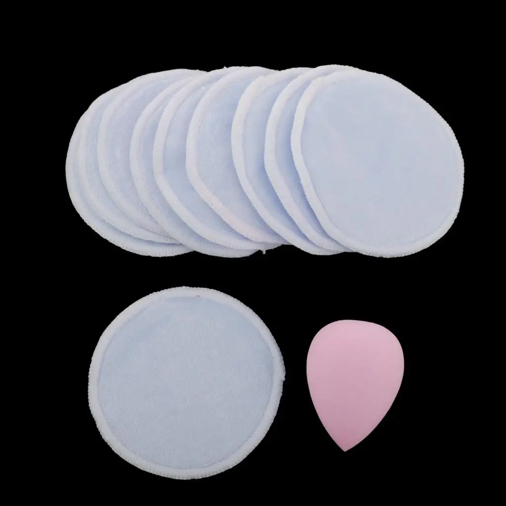 10Pcs Reusable Washable Facial Exfoliating Makeup Remover Pads