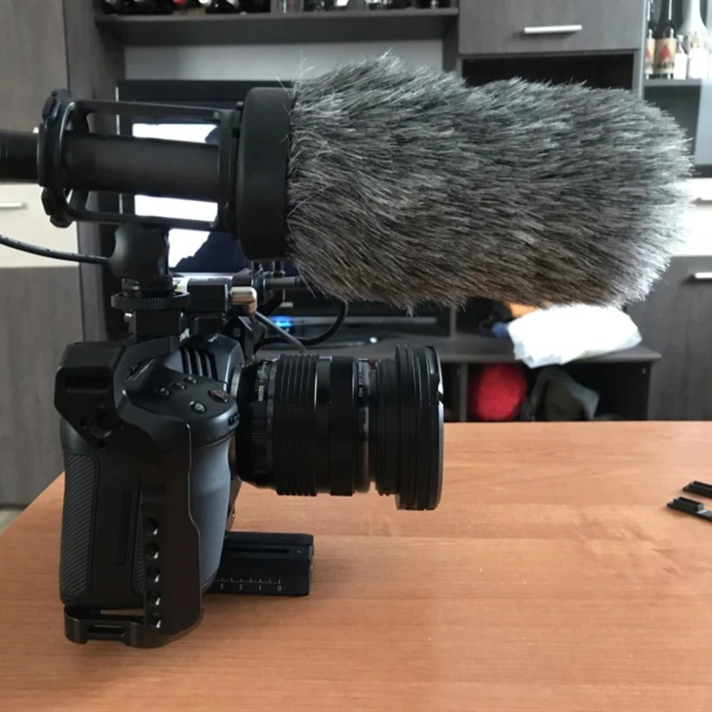 AOSHEN RODE NTG4 Microfone Shotgun Microphone Windproof Fur Furry Mic Dead Cat Deadcat
