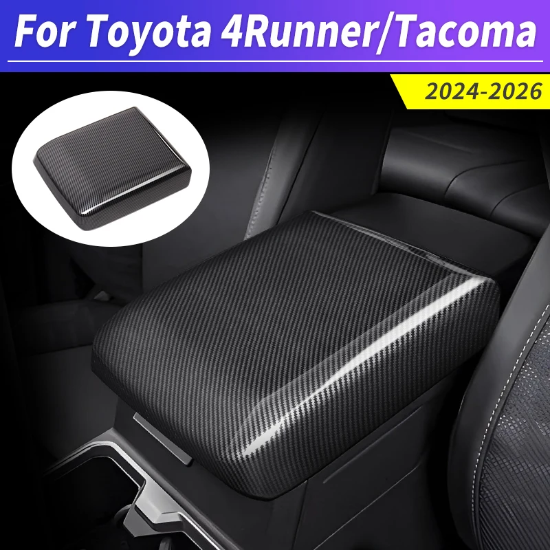 

For Toyota 4Runner Tacoma 2024-2026 Center Console Armrest Protection Lid Overlay Sticker Trim Anti-Scratch Interior Accessories