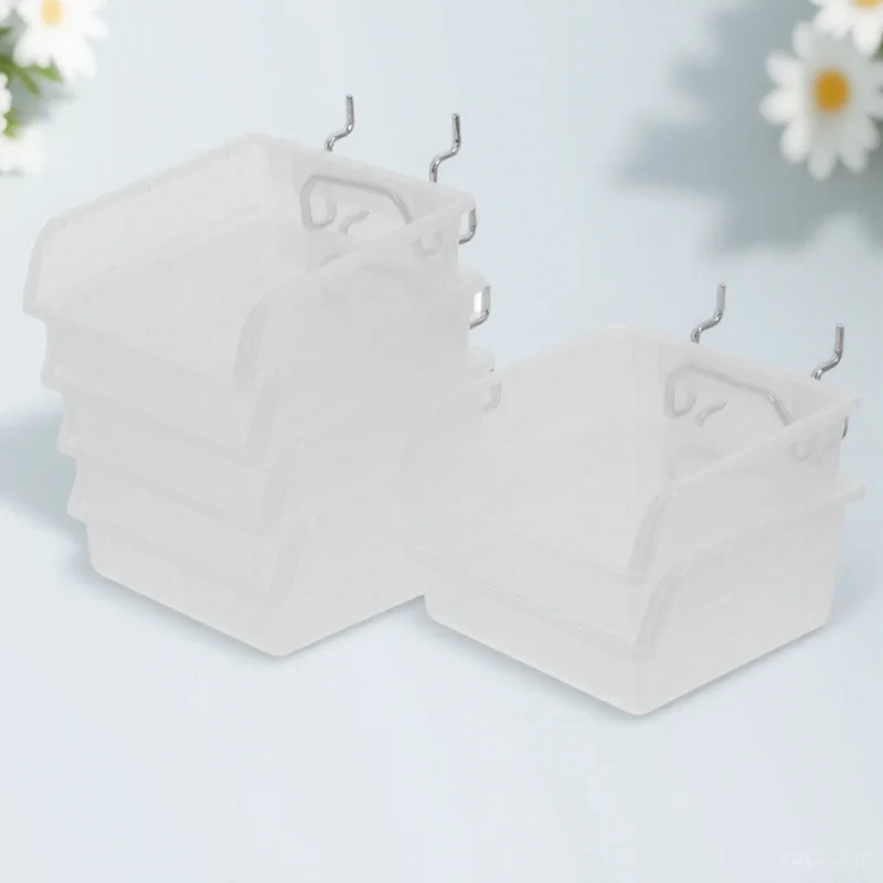 6 قطع من ملحقات Pegboard، صناديق تخزين الأدوات متعددة الاستخدامات، خطافات سهلة التركيب، حاويات تنظيم موفرة للمساحة