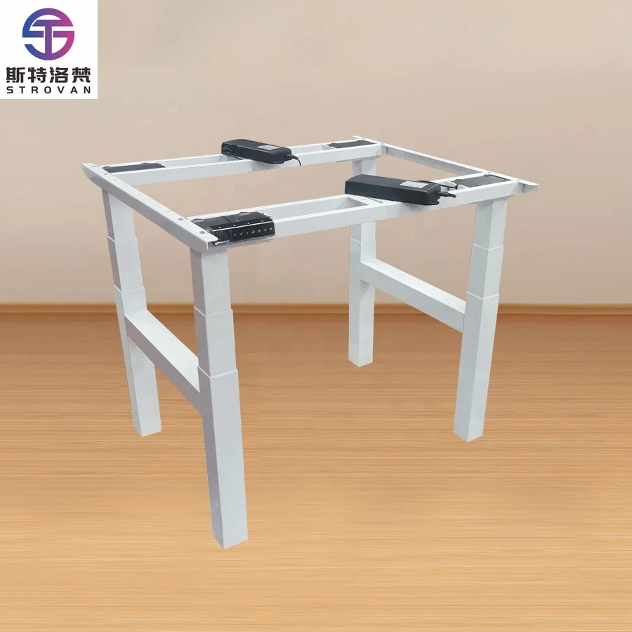 

Modern Design Executive Office Sit Stand Desk Four Motor 4 Leg Height Adjustable Workstation Smart Desk Frame Base Lift Table