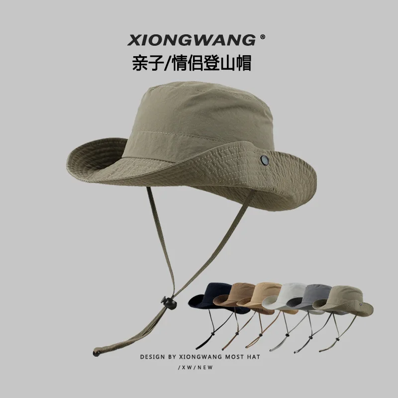 Parent-Child Couple WesternAlpine Cap Quick-Drying Summer Breathable Waterproof and Bucket Hat Outdoor Cam