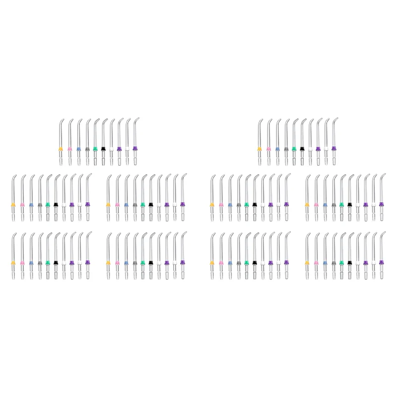 【تركيب!】100 قطعة من أطراف النفاثة الكلاسيكية البديلة المتوافقة مع أجهزة تنظيف الأسنان المائية Waterpik وغيرها من أجهزة الري عن طريق الفم ذات العلامات التجارية