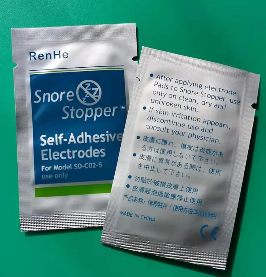 20packs Snore Stopper Self -Adhesive Electrodes Gel Pad Sheet For Model SD-CO2-5 Wrist Strap Anti-Snore