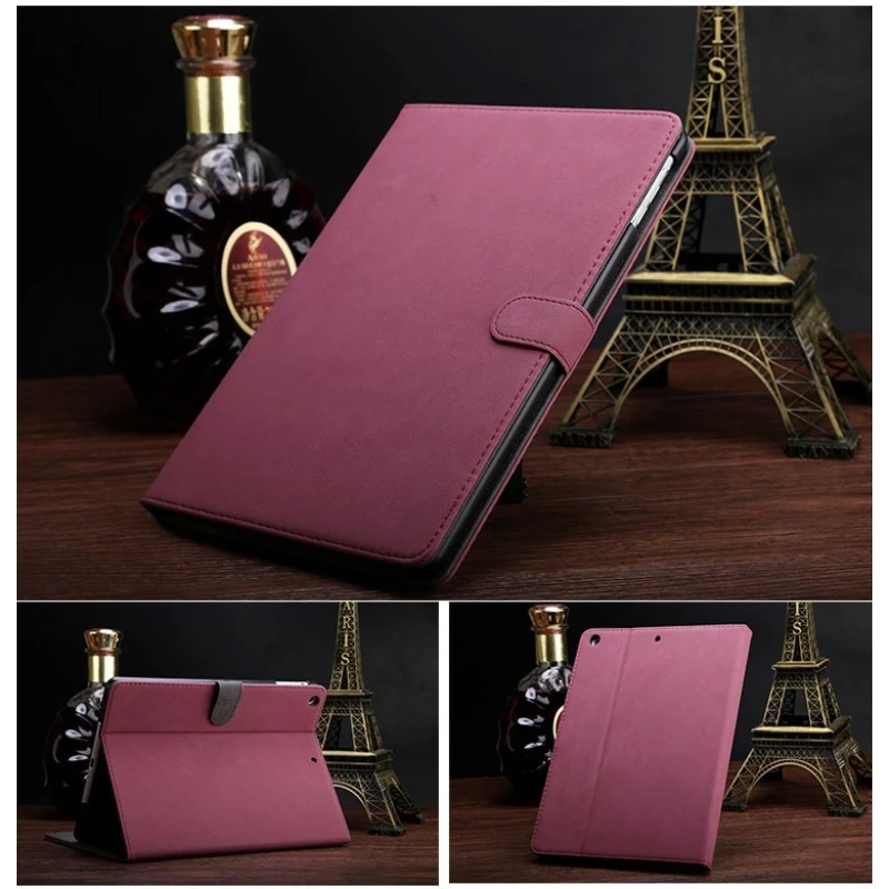 Retro Solid Color iPad Case for iPad 11th Gen A16 11in Tablet Case 10th Gen 10.9in Air4 Air3 10.5in 9th Gen Business Style Cover