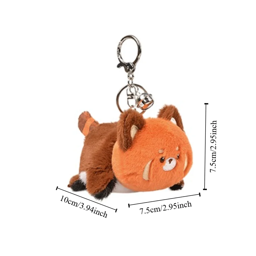 Plush Doll Flip Animal Doll Keychain Red Panda Cat Dog Cute Flip Animal Toys Soft Creative Double Sided Cat Plush Toys