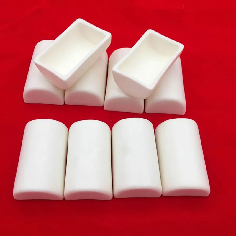 99.3% alumina crucible / Semicircle corundum crucible /Al2O3 ceramic crucible / Sintered crucible/Analytical research crucibles