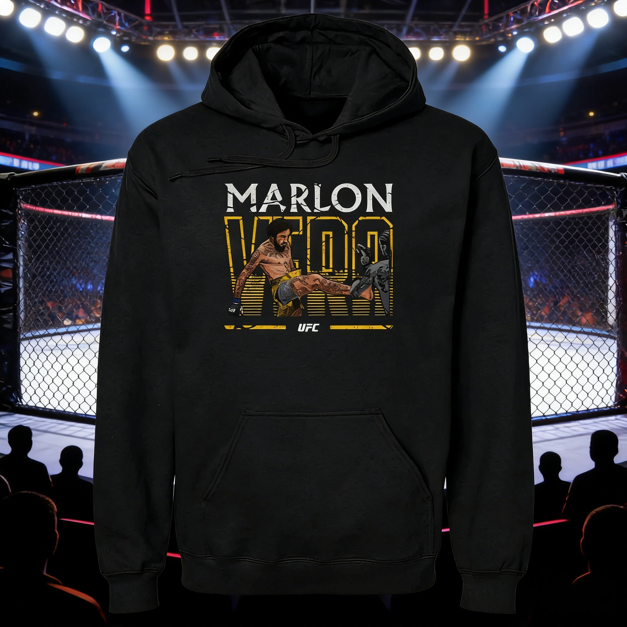 

Осень/зима 2026, UFC Marlon Vera, боевая толстовка с рисунком, женская модная свободная повседневная хлопковая теплая толстовка, пальто унисекс