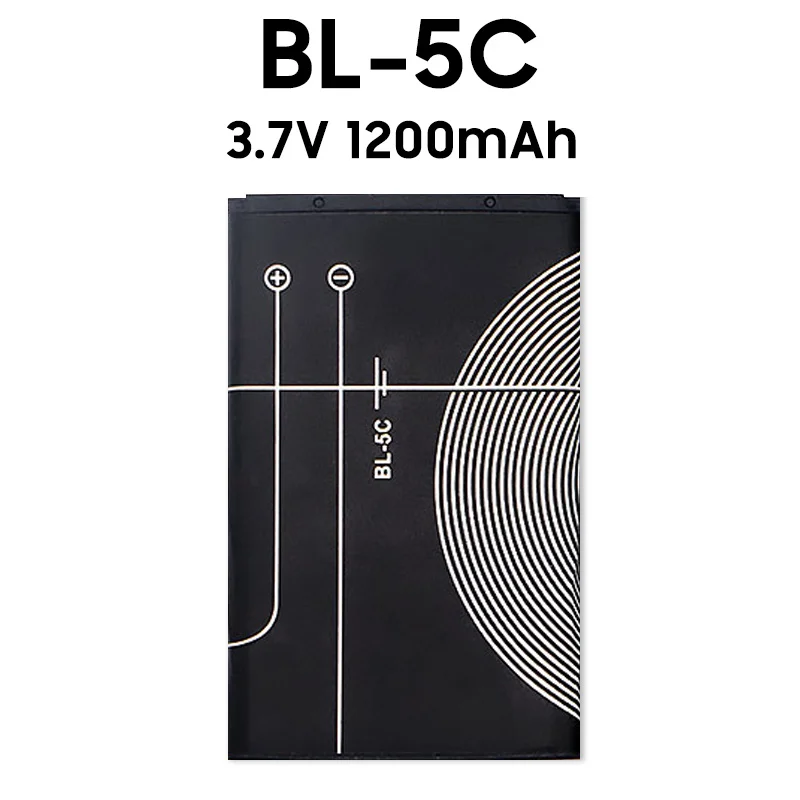 Batería de litio BL5C de alta capacidad para teléfono móvil, BL-5C de 3,7 V para Nokia 1100, 1110, 1200, 1208, 1280, 2600, 2700, 3100, 3110, 5130, 6230