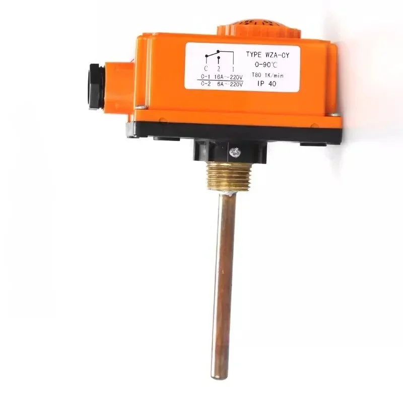 3Pcs 0-90 Degrees High Quality Adjustable Thermostat Boiler Heating Pipeline Bimetal Thermostat