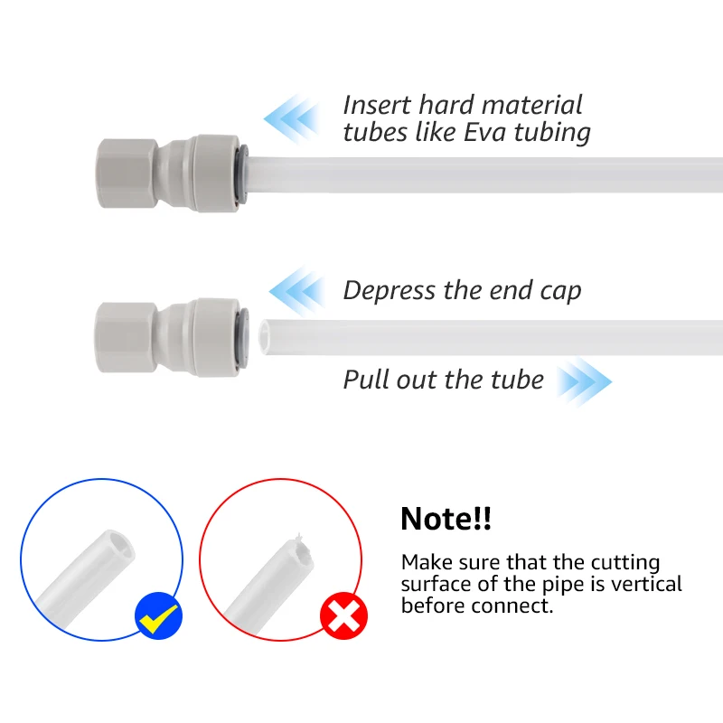 Ball Lock Disconnect Kit,Beer Keg Gas/Liquid Dispenser with Push-in Fitting Quick Joint Connector for 9.52mm(3/8) Beer Tube Hose