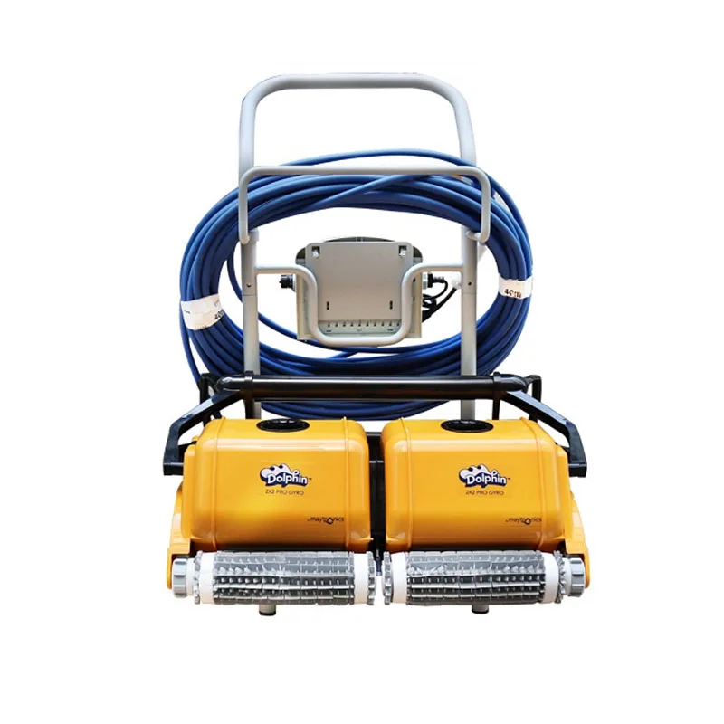 Aspirador robô automático com carrinho de limpeza, piscina Dolphin 2x2, luxo