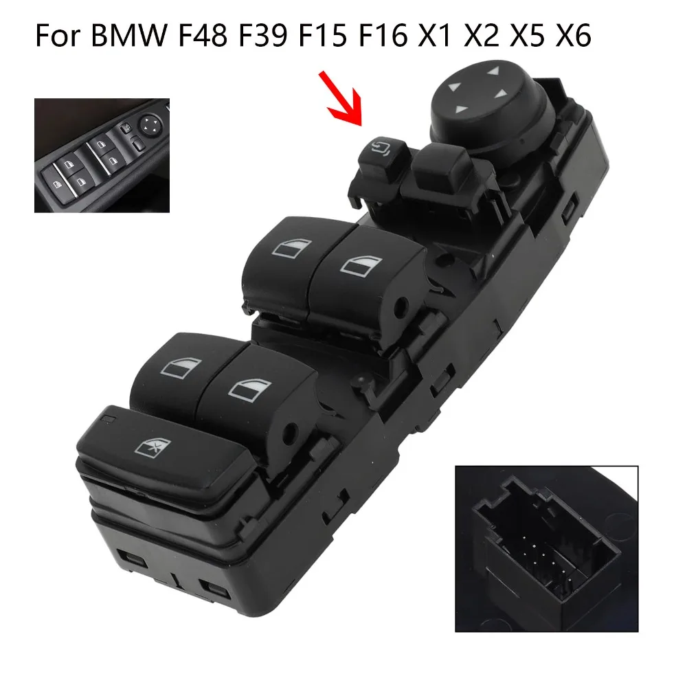 

Автомобильные аксессуары для BMW F48 F39 F15 F16 X1 X2 X5 X6, электрический переключатель стеклоподъемника, складная кнопка зеркала заднего вида