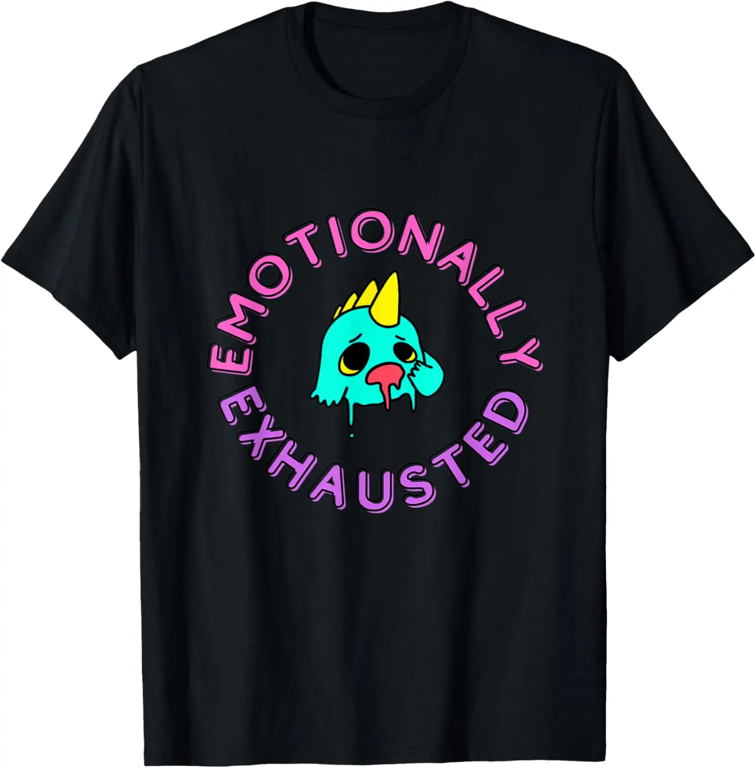 Emotionally Exhausted, Overthinking Emotional Support T-Shirt