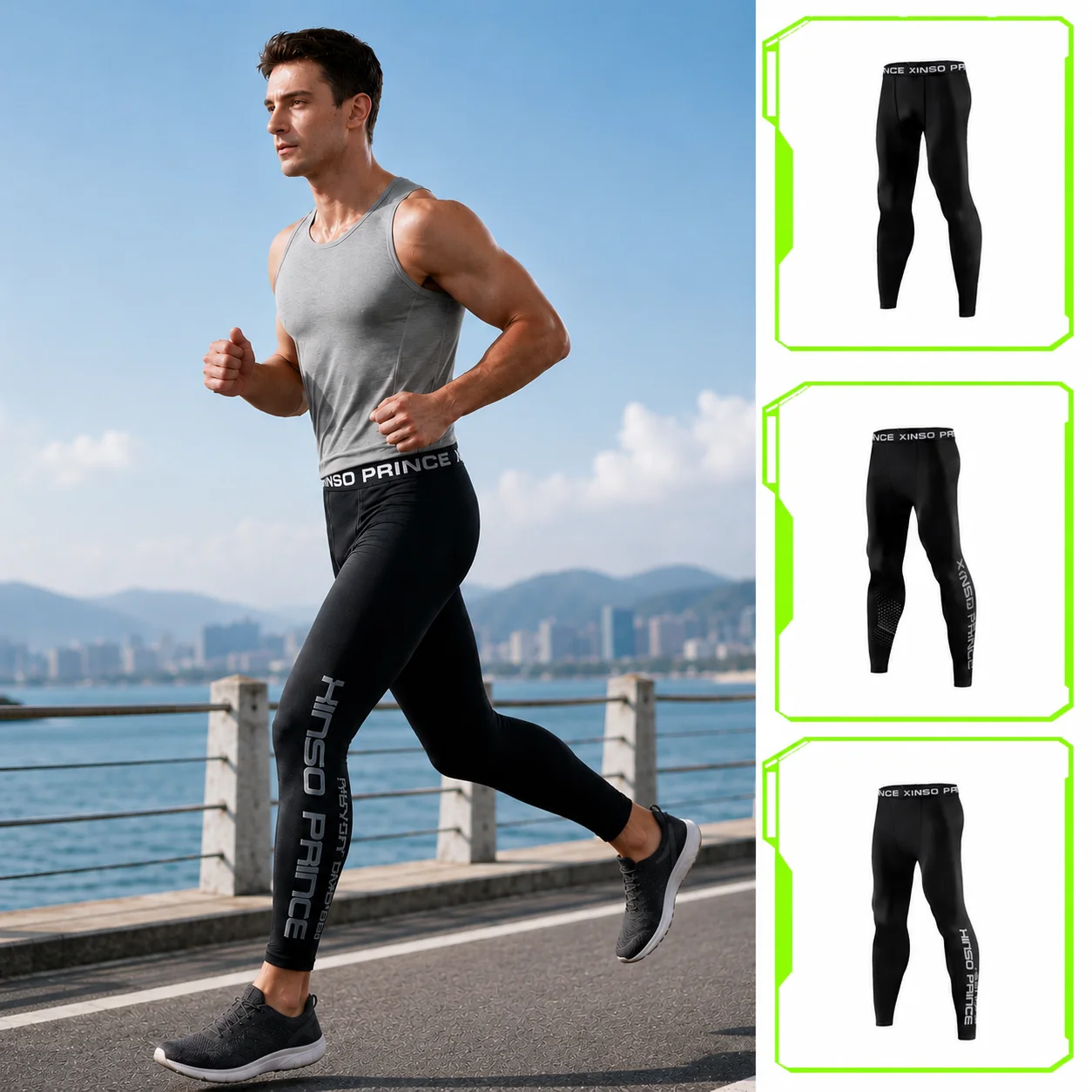 2026 Mens Tight Sexy Gym Compression Pants,Quick Dry Fitness Running Training Fit Sportswear Leggings, Treadmill Running