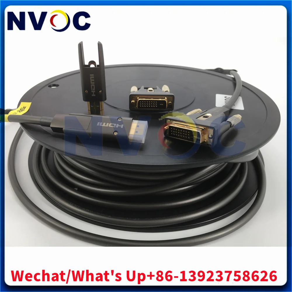 HDMI 2.0 AOC 6Gbps 4.5mm PVC/TPE 250mW Transmitter/Receiver HDCP 2.2 Fully Support bi-directional EDID and HDCP communication