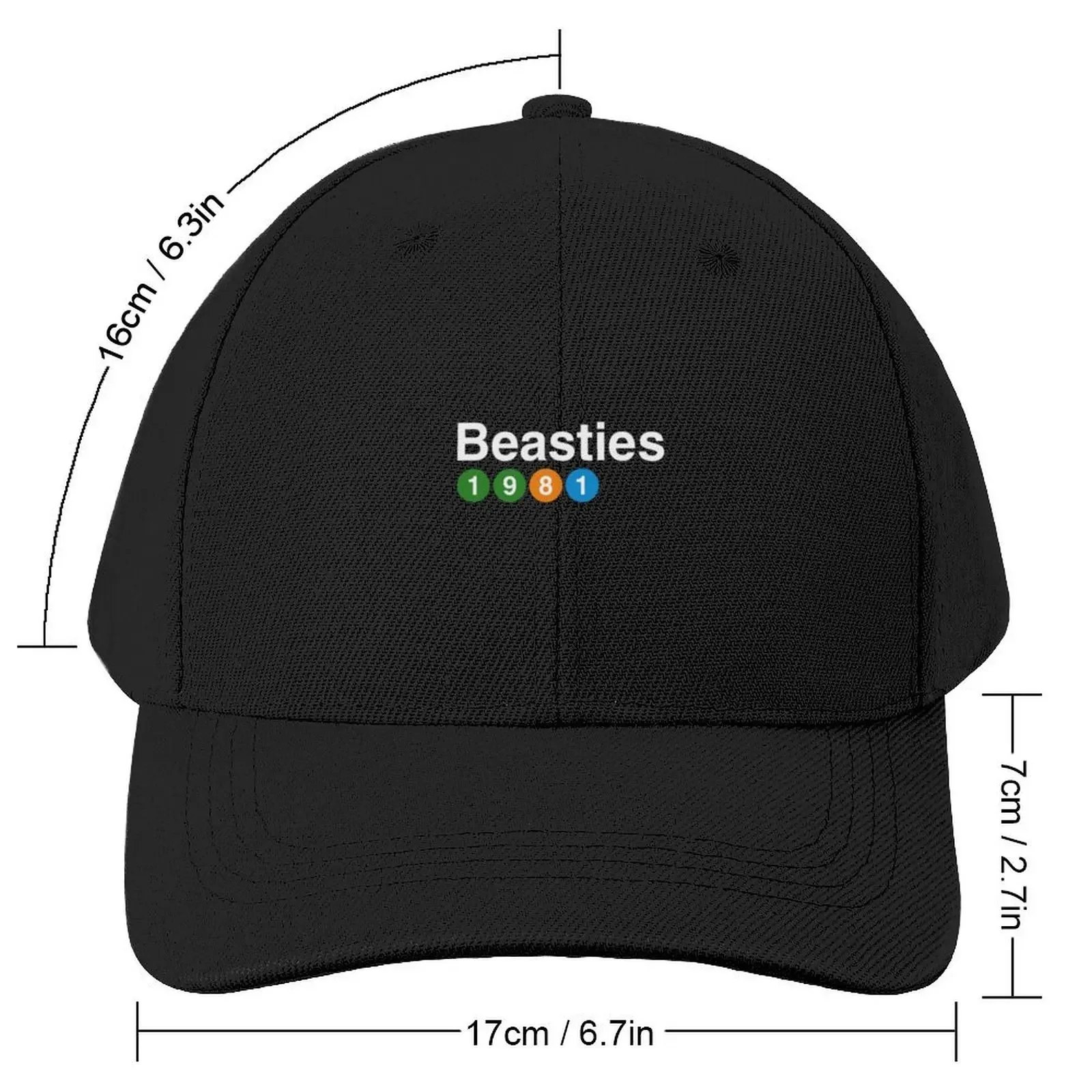 The Beasties - EST 1981 Baseball Cap Big Size Hat funny hat Vintage hard hat Male Women's