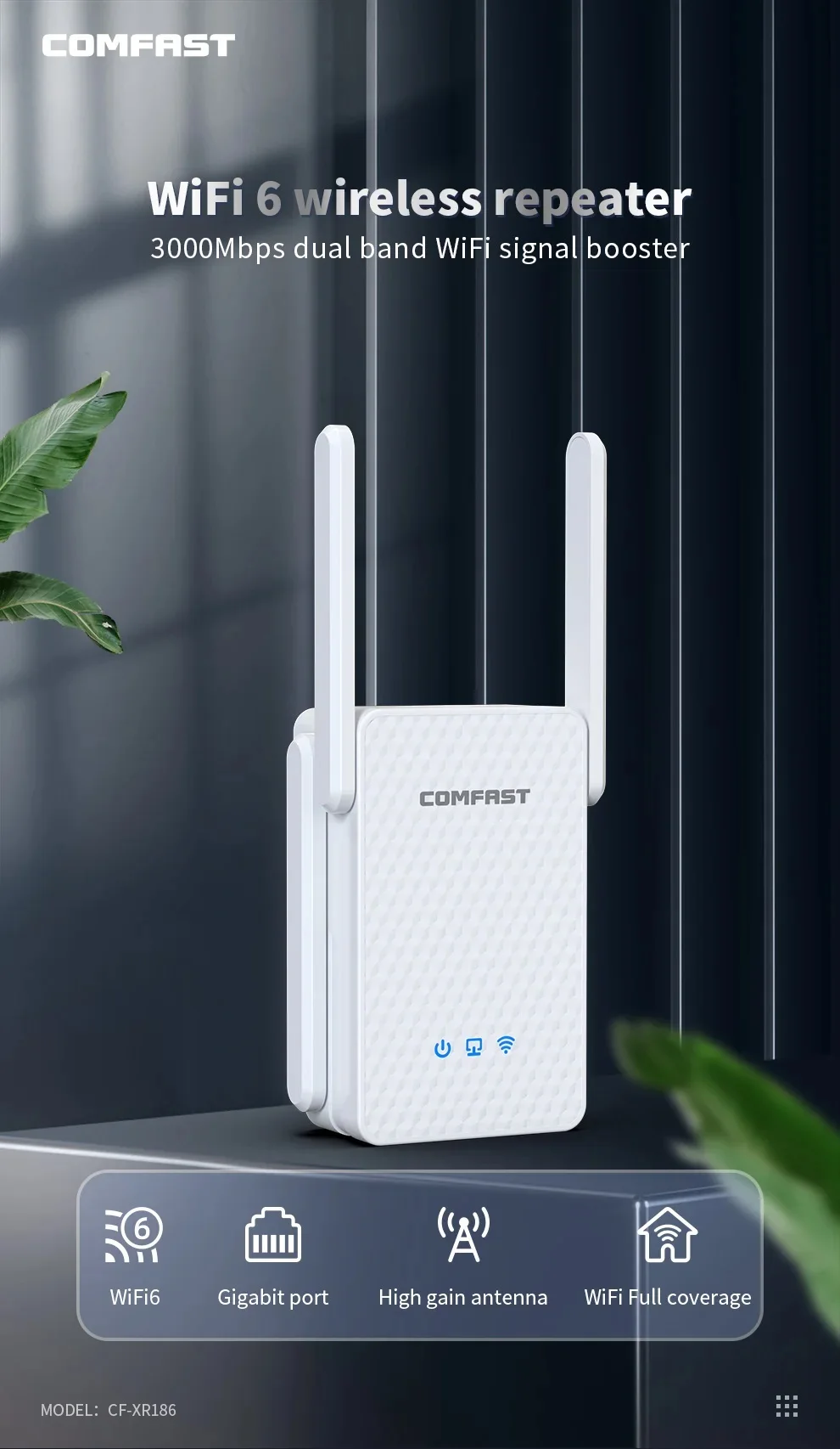 AX3000 Wifi 6 Repeater Repetidor de sinal Wi fi 5G  Range Extender Signal Booster versterker Gigabit Amplificador wifi Para Casa