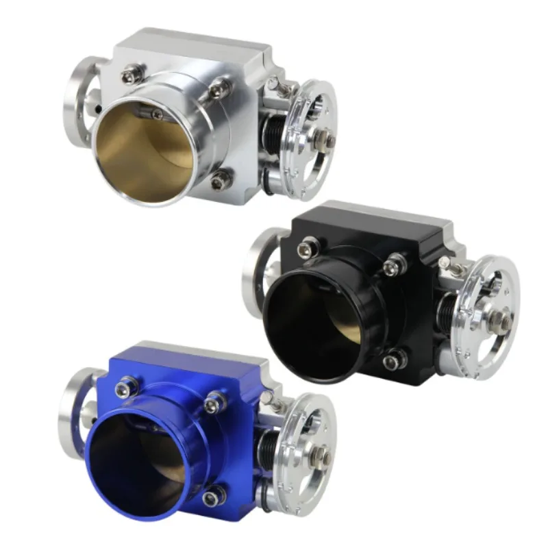 Automobile Refitted Intake Mechanical Throttle Aluminum Alloy 60mm65mm70mm80mm90mm Universal Enlarged