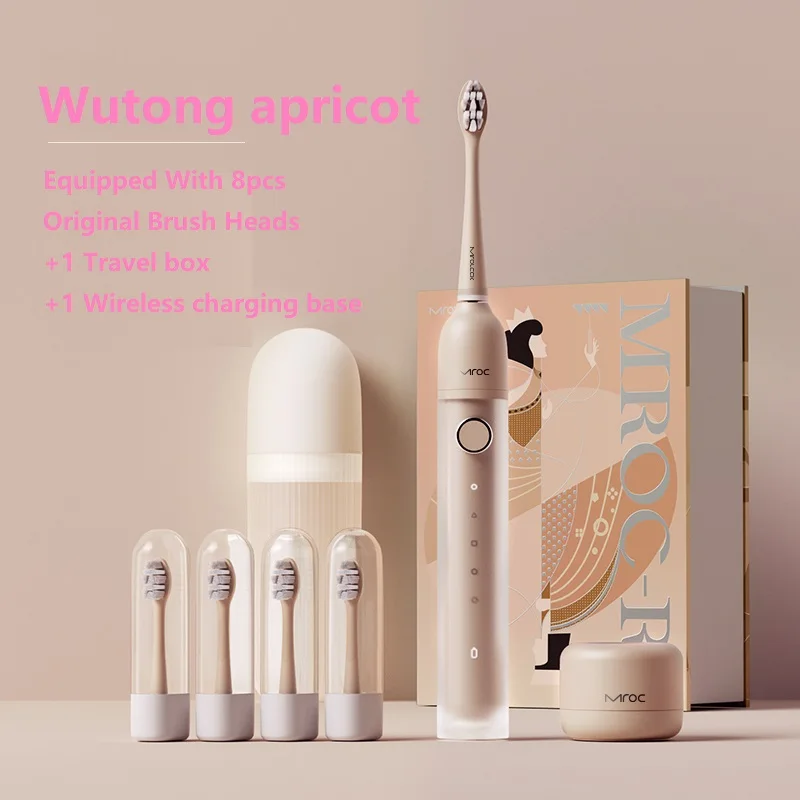 Mroc R1 فرشاة أسنان كهربائية قوية فائقة سونيك سونيك USB قابلة للشحن الكبار تبييض التكنولوجيا الطبية بالفرشاة