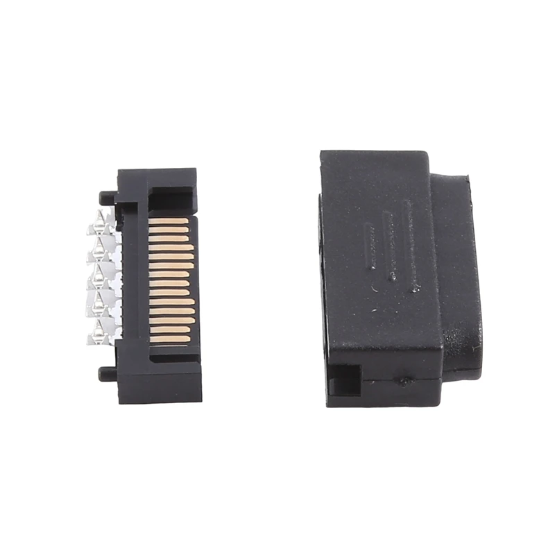 L29-Sata Plug 5 Holes SATA Male SATA Male Socket Serial Port 15P Power Connector Shell Plug And Shell