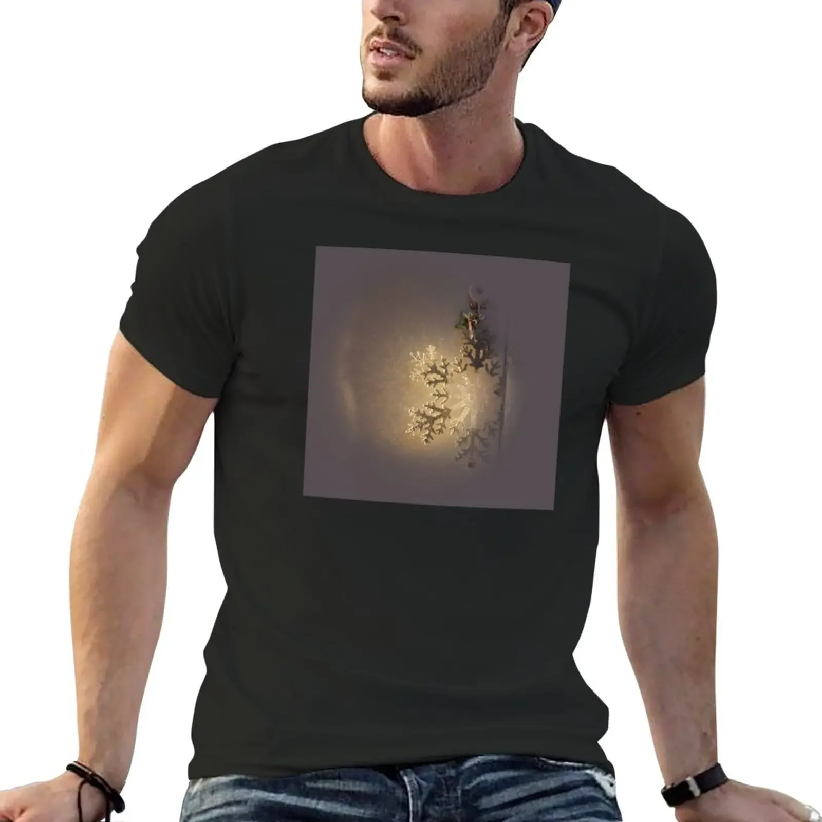 

Glitter T-Shirt summer tops Aesthetic clothing black t shirts for men