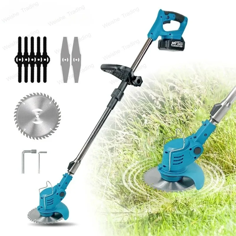 

Electric Lawn Mower Cordless Grass Trimmer Length Adjustable Cutter Household Garden Tools For 18V 21V Battery