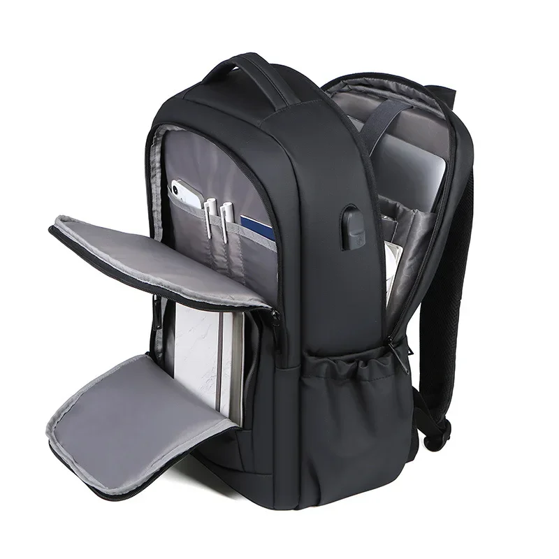 Imagem -02 - Mens Mochila Grande Capacidade Impermeável Viagem Back Pack Multifuncional Reflexivo Respirável 17.3inch Laptop Student Bags