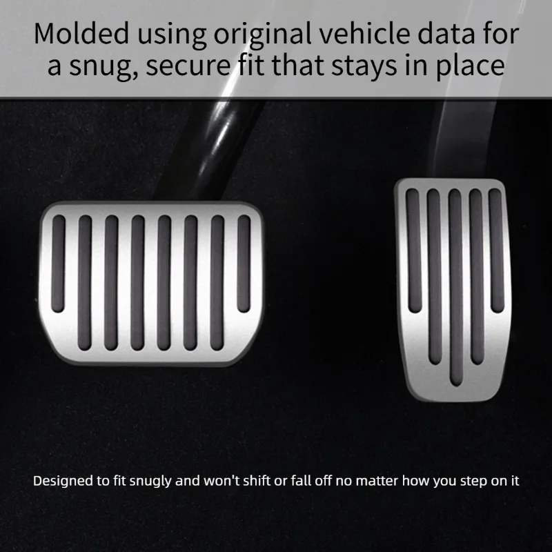 Gaspedal-Bremsauflage, rutschfeste und verschleißfeste Zubehörabdeckung, geeignet für Tesla Model 3/Y/2024 ﻿ – Detail 5