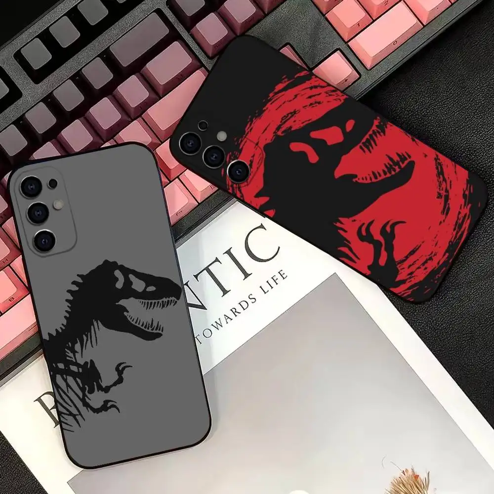 J-Jurassic D-Dinosaur World Phone Case For Samsung S25,S24,S21,S22,S23,S30,Ultra,S20,Plus,Fe,Lite,Note,10,Black Cover
