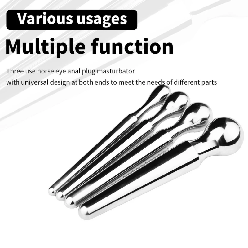 Stainless Steel Urinary Plug Sex Toy Smooth Solid Urethral Sounding Plug Penises Stretcher Stimulate Urethral Dilator