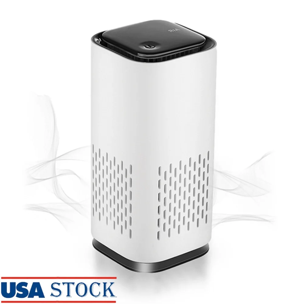 

Портативный очиститель воздуха HEPA с питанием от USB-C, легкий ультра-тихий фильтр для дома, офиса, путешествий, автомобиля, пыльцы, аллергии