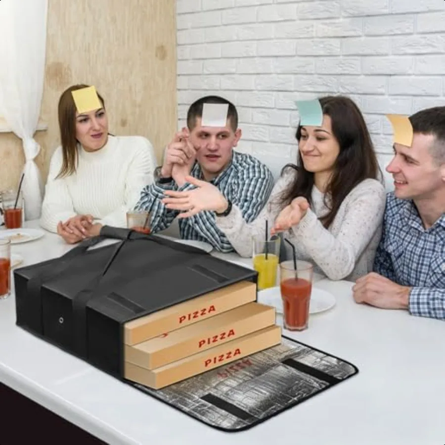 보온 피자 배달 가방, 피자 보온 가방, 보온 음식 배달 가방, 프리미엄 대형 20 x 20 x 6인치 테이크아웃 가방