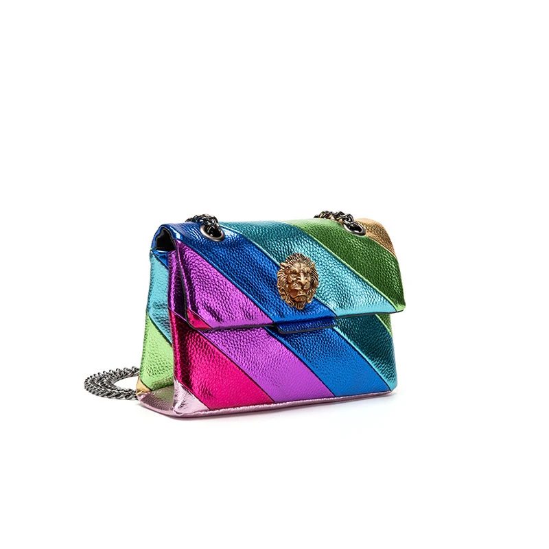 

High-quality chain women's bags, single-shoulder crossbody bags, lion head small bags B2