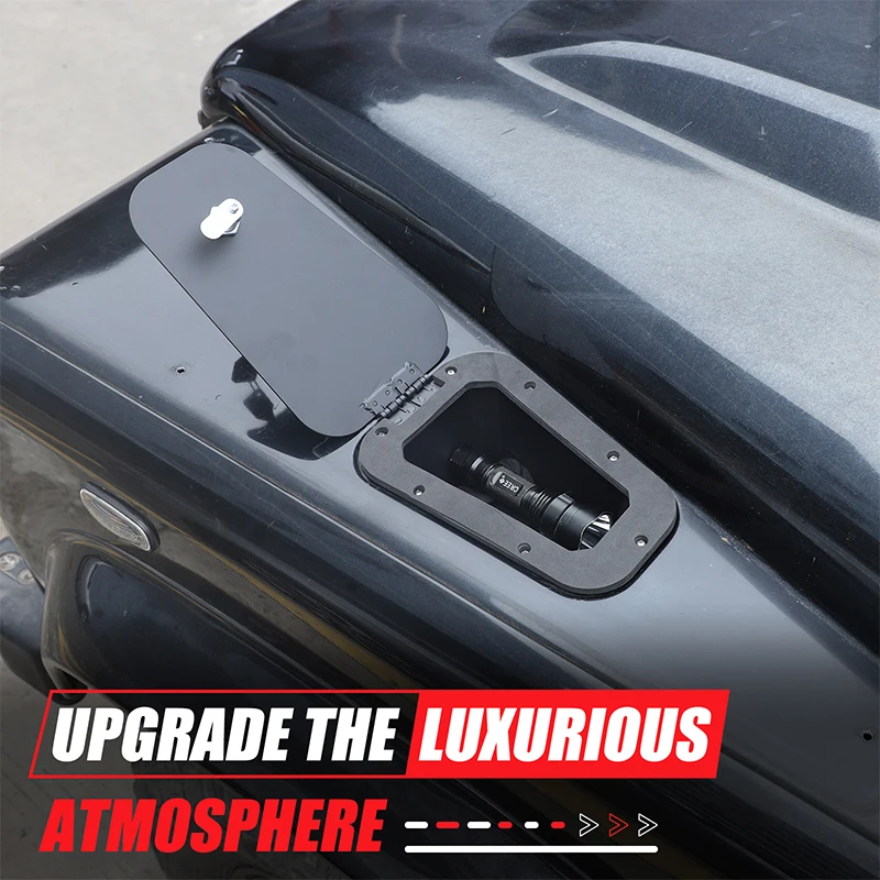 Aluminum Alloy Bonnet Vent Storage Box For Land Rover Defender L316 2004-2018 Auto Exterior Modification Accessories