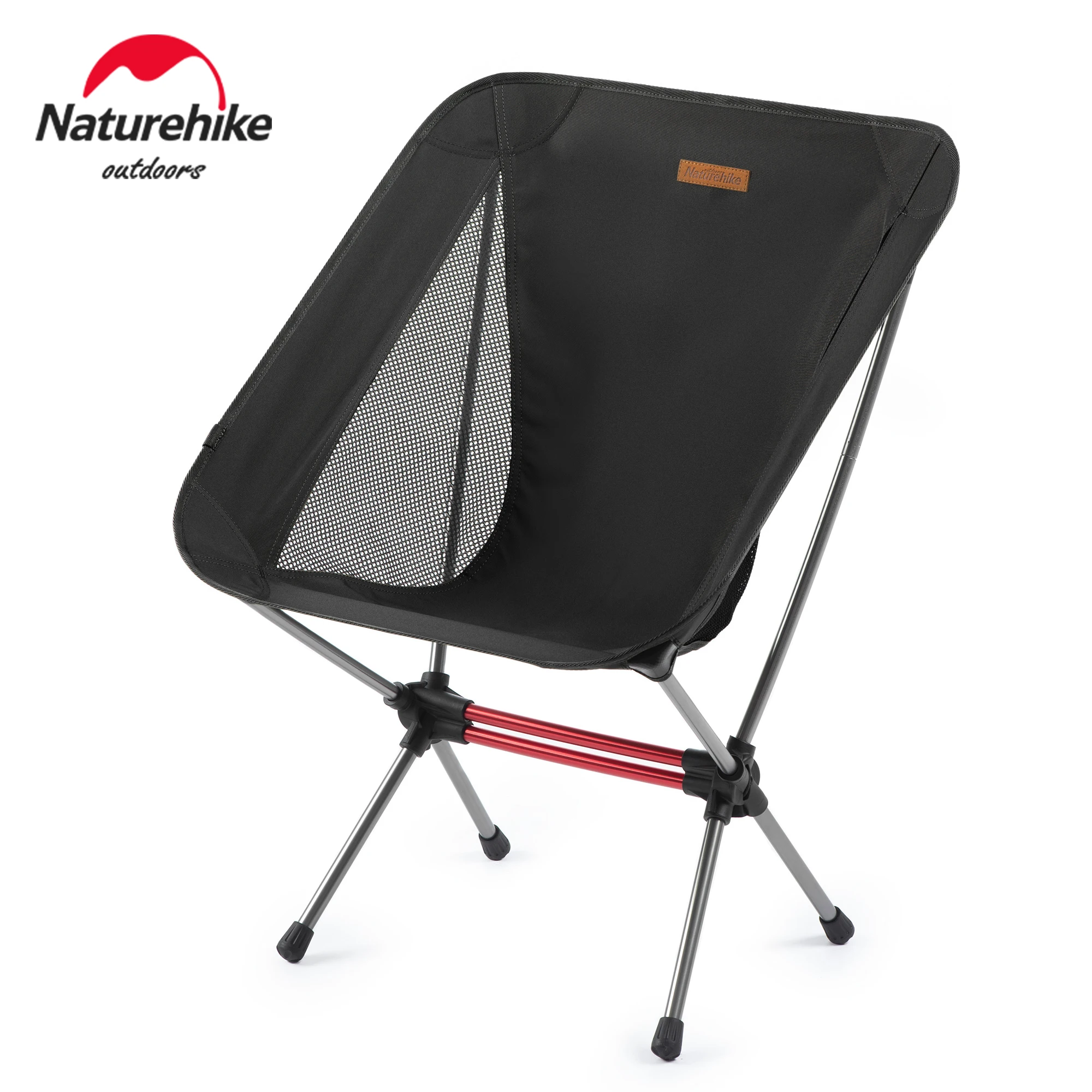 

Naturehike Camping Chair Ultralight Folding Chair Aluminum Alloy Fishing Chair Beach Moon Chair with 4 Ball Shape Foot Cover