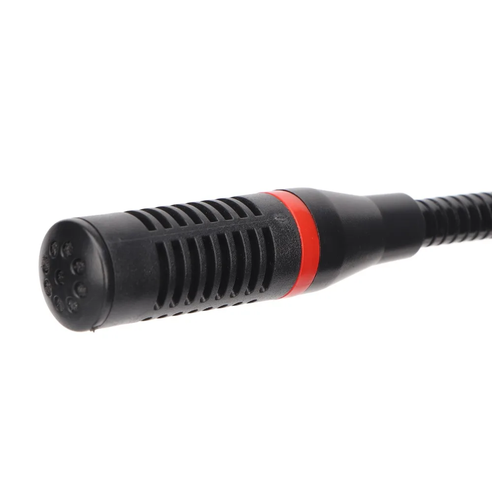 6.35mm Connector Gooseneck Condenser Microphone Cardioid Pattern Desktop Wired Microphone Podcast Condenser Mic For Broadcasting