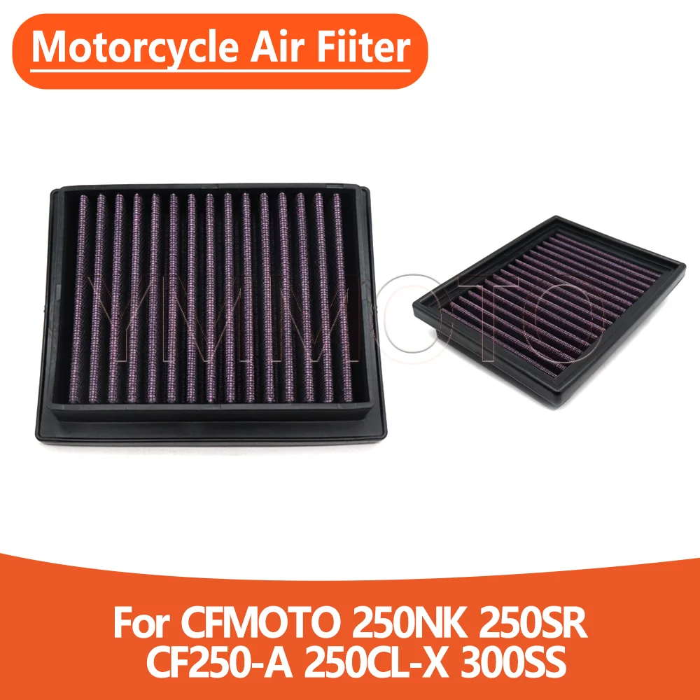 For CFMOTO 250NK 250SR CF250-A 250CL-X 300SS 250 NK SR 300 SS 250CLX CF250A Motorcycle High Flow Air Filter Intake Cleaner